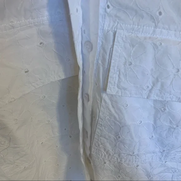 NWT Zara Eyelet Cutwork Embroidery Romper in White, Size M - Picture 8 of 14